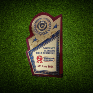 Customized Star Crest Trophy – Honoring Faith & Achievement Forever